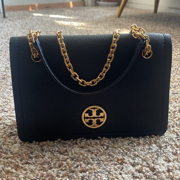 Tory Burch Black Leather Shoulder Bag - Picture 5 of 7